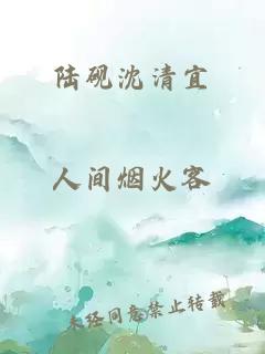 陸硯沈清宜