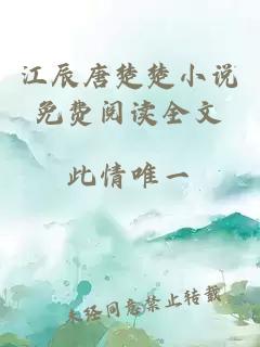 江辰唐楚楚小說免費閱讀全文