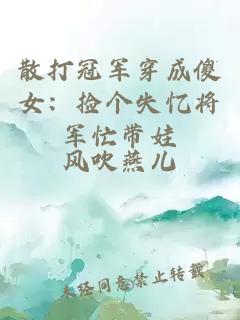 散打冠軍穿成傻女：撿個失憶將軍忙帶娃