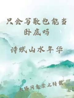 只會寫歌也能當臥底嗎