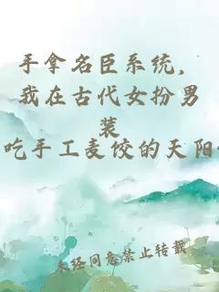 手拿名臣系統(tǒng)，我在古代女扮男裝